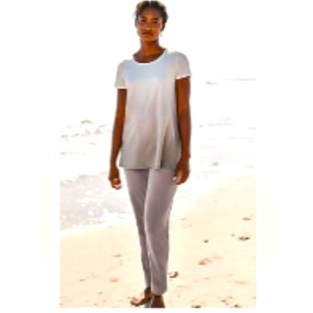 J. Jill Pure Jill gray sand-washed tapered pants size 2X NWT